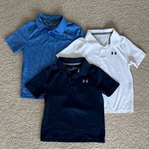 Under Armour Kids Polo Trio - Blue, White, Navy